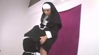 Wicked nuns are sucking and having so..