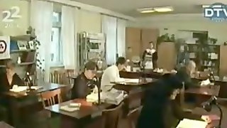Nun Has Her Tits Out At The Library