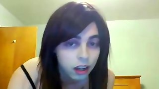 Homemade Crossdresser Shaking Anal Orgasm
