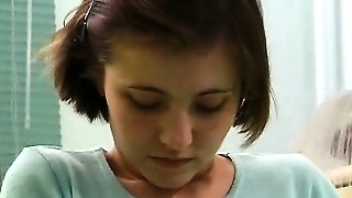 Schoolgirl with hard nipples