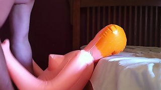 Blow up doll head
