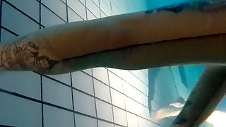 Pool tatooed girl perfect body