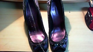 Cum on heels shoe wank schuhe der..