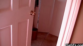 Catching My Sexy GF Masturbating In The..