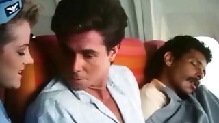 Stewardesses fuck and suck in 'Sky..