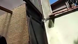 French police slut gets fucked by two..