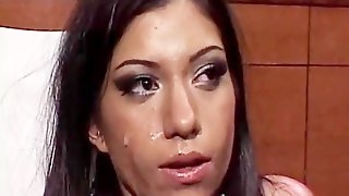 Shy girl, used for swallowing 40 loads