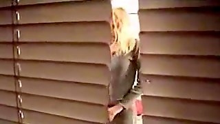 Hot neighbor blonde woman voyeur..
