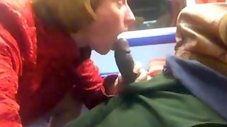 Black Cock on the Train to Putney - Pussy