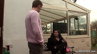 Horny huge boobed bbw slut hard banged..