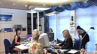 Office girls make boss shut up by..