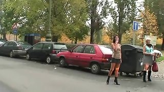 Old prostitute takes it from behind