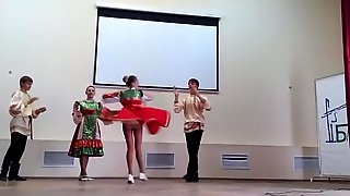 Teens pantyhose upskirt while dancing..
