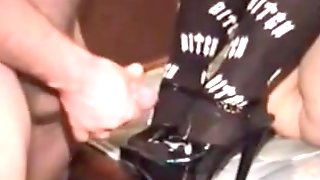Amateur ShoeJob HeelJob Cum on Shoe -..