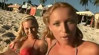 Slutty girls take big dicks up their..