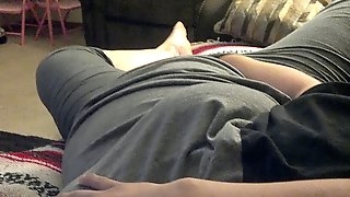 Bbw blond mom masturbates and has..