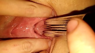 Streching my peehole with 10 cm long..