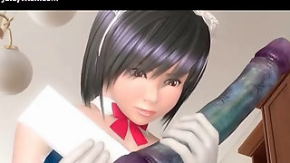 Animated trans enjoys tight cunt