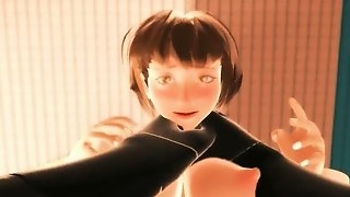 Anime karate girl fucking monsters..