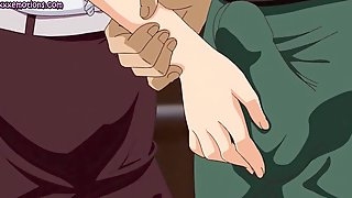 Anime slut gets mouth filled with sperm