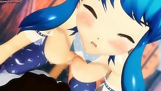 Anime honey getting slammed hard