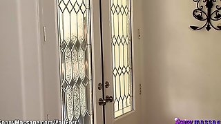 Asian Masseuse Bath and Blowjob