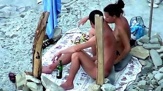 Just a kinky sexy white couple on the..