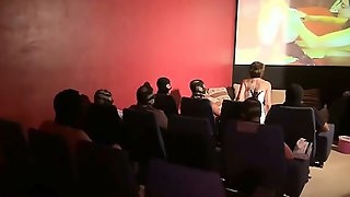 Carole gangbanged in a cinema