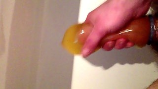 Cum in piss condom please comment
