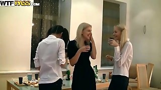 Crazy orgy is being held after the..