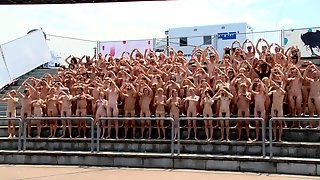 Naked at festival