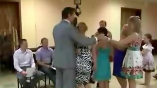 Funny contest blowjob with hot babes