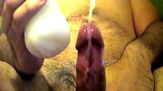 Sex Toy Jerk off with super slowmo..