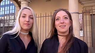 GERMAN SCOUT - TWO CRAZY TEENS PUBLIC..