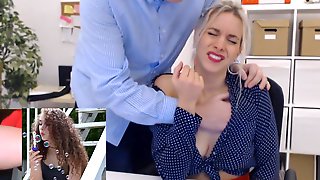Secretary Tiffany gets groped by boss..