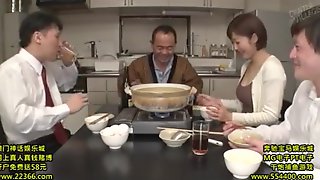 Husbands boss seduces his wife and..