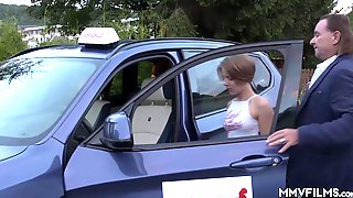 Hot German wife with big tits gives a..