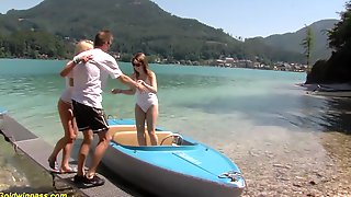 Extreme wild public family therapy..
