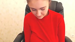 Super sexy long haired polish hairplay..