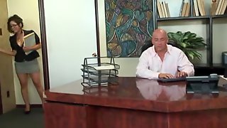 Pounding his secretarys thick twat