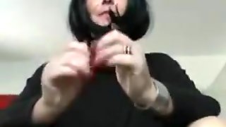 Shoejob nails and cum
