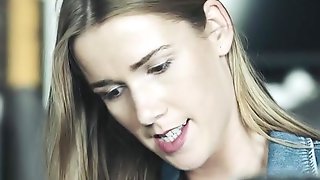 Nasty porn star sucks male stick with..