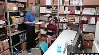 Security Guard recovers the stolen item..
