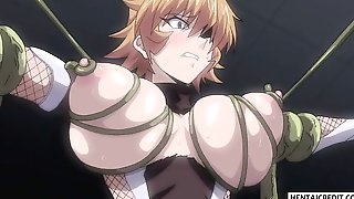 Hentai babe caught and fucked rough by..