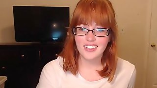 Redhead Ashley Grahams Solo Fingering Fun