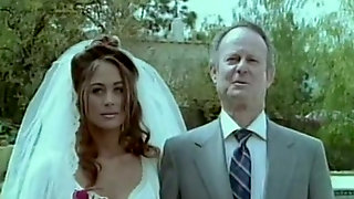 Stunning young white chick in wedding..