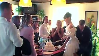 Wedding sluts are fucking in public