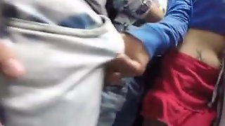 Train handjob