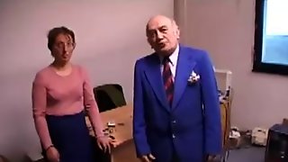 Ugly Lady Fucks And Licks Old Man's Ass