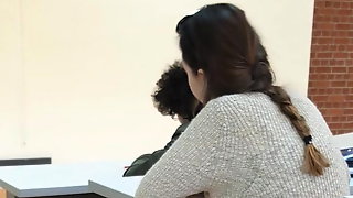 Sexy Turkish teen student dangling in..